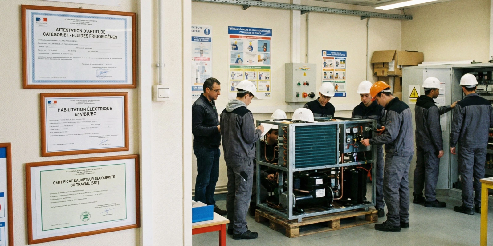 Attestations Obligatoires CAP IFCA : Fluides Frigorigènes, Habilitation Électrique et SST
