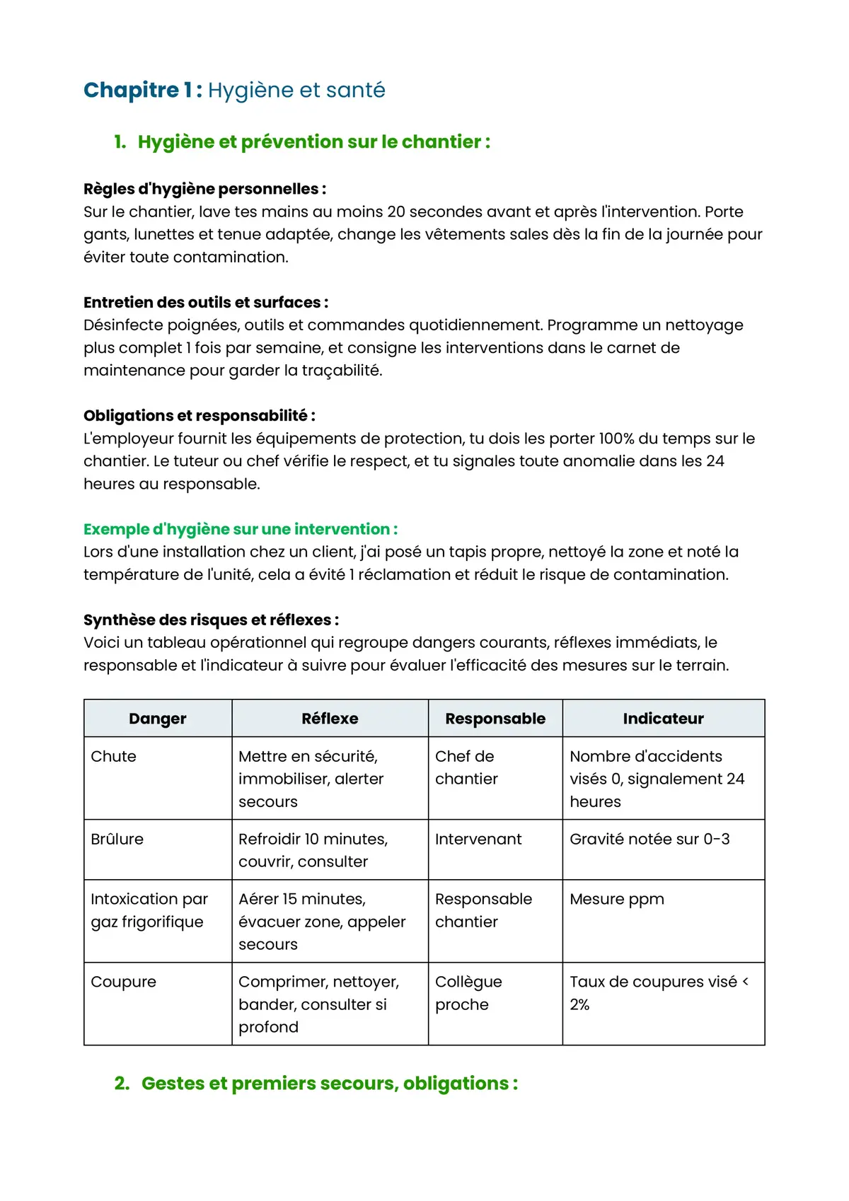 Example Fiche de Révision CAP IFCA